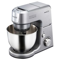 Geek Chef Mini 4-in-1 Stand Mixer: Multi-function, 2.6 Quart Stainless Steel Bowl, 7 Speeds with ...