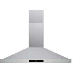 DKB Range Hood DKB-168M-30T 30″ Inch Wall Mount Stainless Steel Kitchen Exhaust Vent With  ...