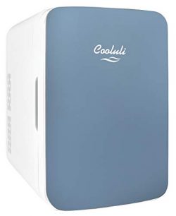 Cooluli Infinity Blue 10 Liter Compact Portable Cooler Warmer Mini Fridge for Bedroom, Office, D ...