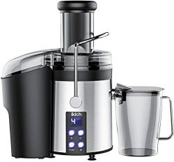 IKICH Centrifugal Juicer 4 Speed Juice Extractor Creates More Juice and High Nutrient, Digital D ...