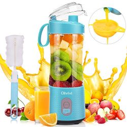 Portable Blender, Olivivi 2020 Multifunctional Personal Blender Mini Smoothie Blender 6 Powerful ...