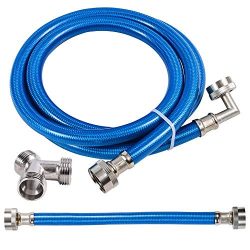 Steam Dryer Hose Installation Kit – Stainless Steel Braided PVC Coated Hoses – 6 ft  ...